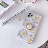 Hexagonal iPhone Case with Ring