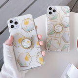 Hexagonal iPhone Case with Ring