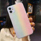 Rainbow Knitted iPhone Case