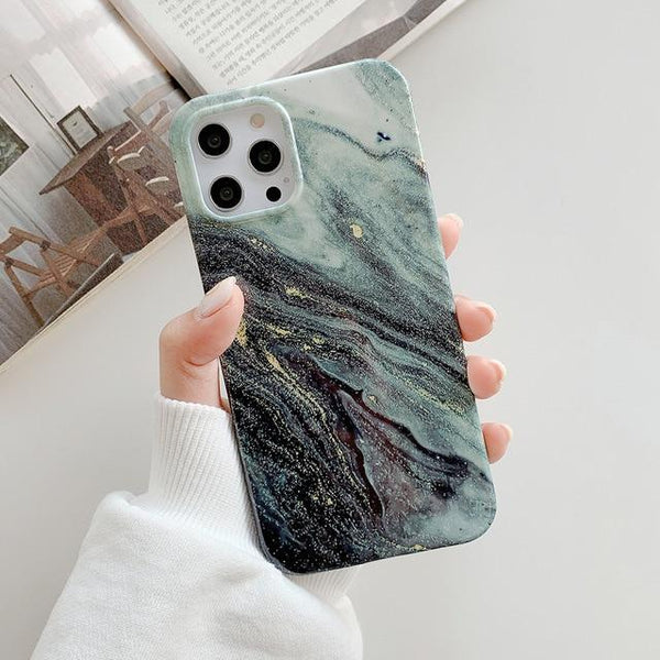 Glitter Flow Marbleous iPhone Case