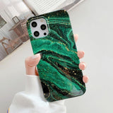 Glitter Flow Marbleous iPhone Case