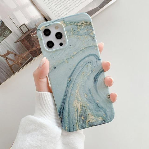 Glitter Flow Marbleous iPhone Case