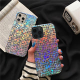 Shiny Crocodile iPhone Case with Rainbow Effect