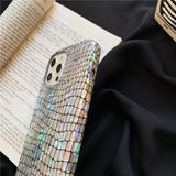 Shiny Crocodile iPhone Case with Rainbow Effect