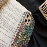 Shiny Crocodile iPhone Case with Rainbow Effect