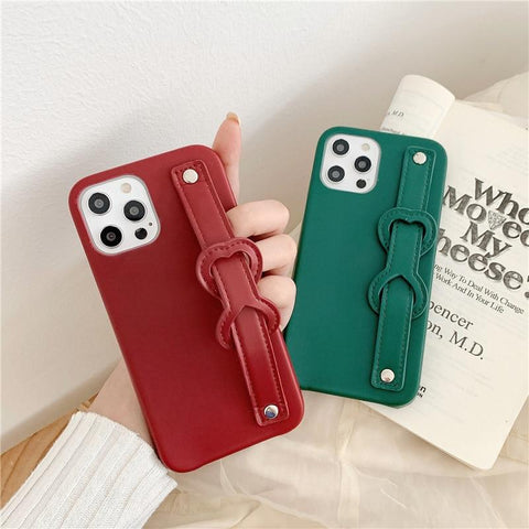 Leatherlike iPhone Case With Adjustable Strap