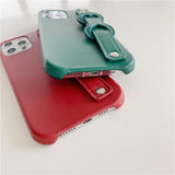 Leatherlike iPhone Case With Adjustable Strap