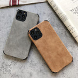 Suede Leather iPhone Case