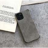 Suede Leather iPhone Case