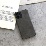 Suede Leather iPhone Case