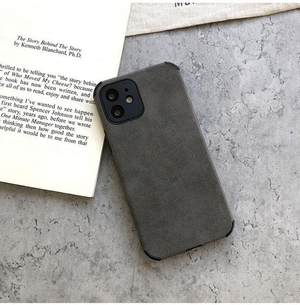 Suede Leather iPhone Case