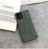 Suede Leather iPhone Case