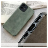 Suede Leather iPhone Case