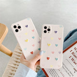 Embroidered Little Hearts iPhone Case