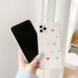 Embroidered Little Hearts iPhone Case