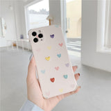 Embroidered Little Hearts iPhone Case