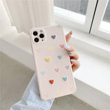 Embroidered Little Hearts iPhone Case