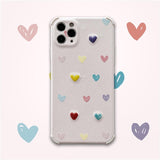 Embroidered Little Hearts iPhone Case