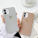 Gold Heart iPhone Case