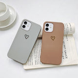 Gold Heart iPhone Case