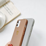 Gold Heart iPhone Case