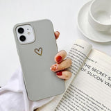 Gold Heart iPhone Case