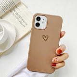 Gold Heart iPhone Case