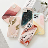 Watercolor Leaves iPhone Case