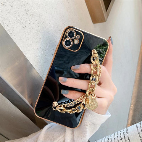 Electroplated iPhone Case with Chains