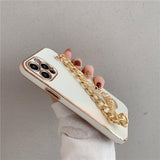 Electroplated iPhone Case with Chains