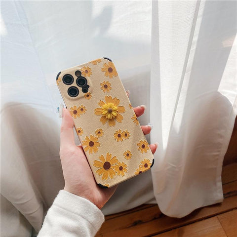 Embossed Daisy iPhone Case