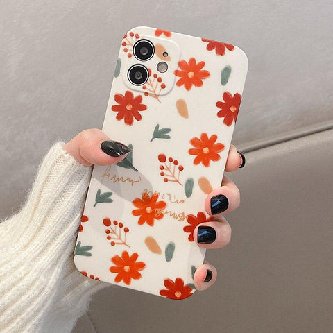 Spring Flowers and Leaves iPhone Case