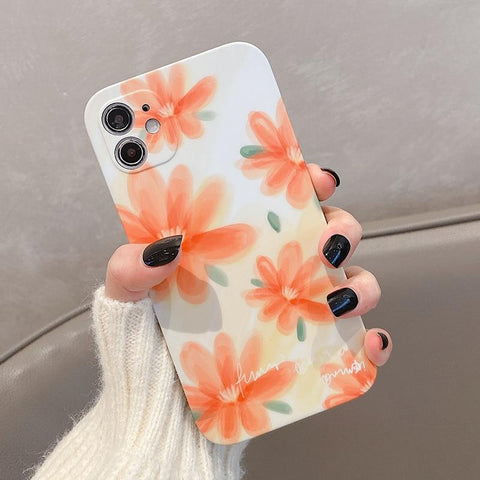 Spring Flowers and Leaves iPhone Case