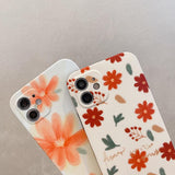 Spring Flowers and Leaves iPhone Case