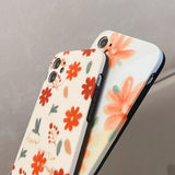 Spring Flowers and Leaves iPhone Case