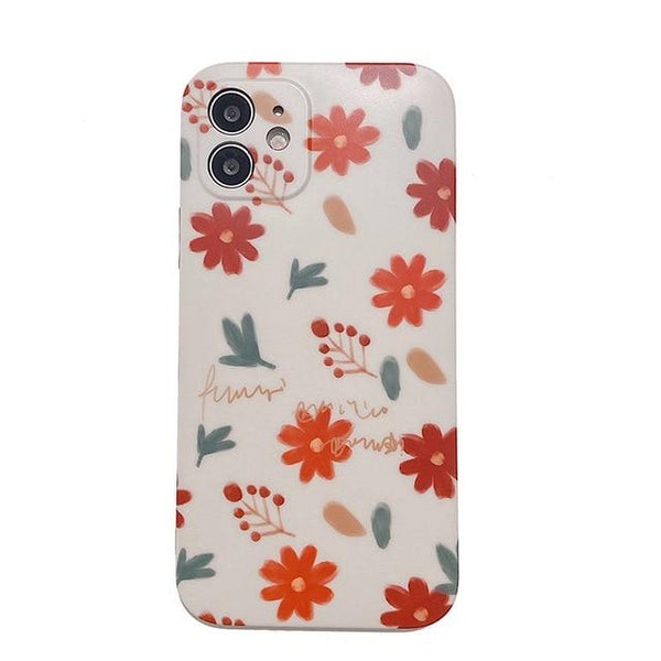 Spring Flowers and Leaves iPhone Case