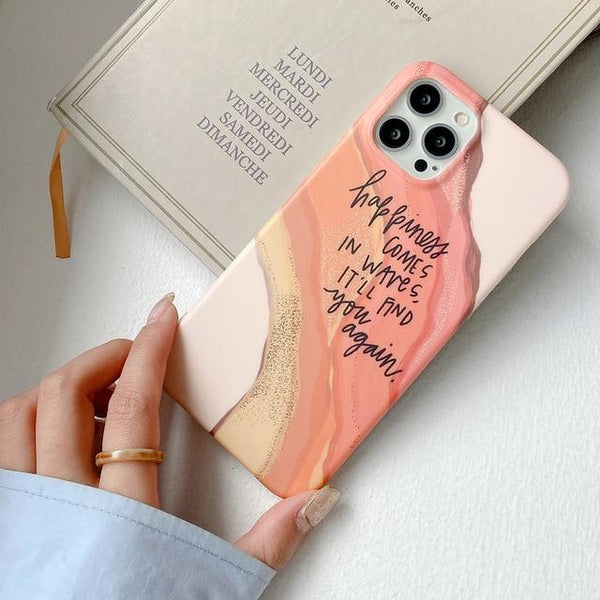 Watercolor Art with Quotes iPhone Case