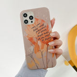 Watercolor Art with Quotes iPhone Case