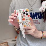 Flower iPhone Case with Belt